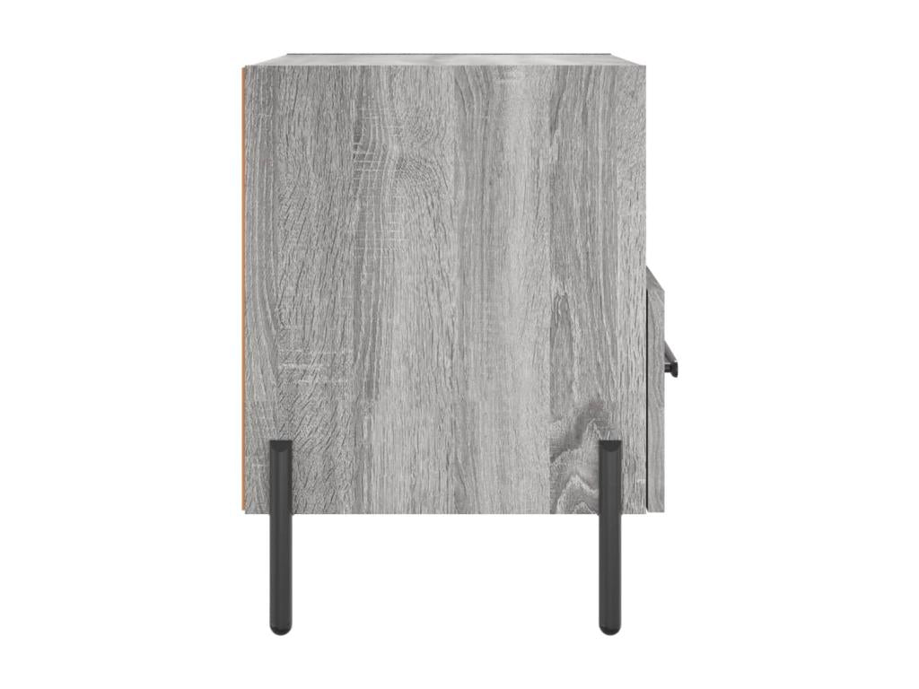Chicyla 2-piece grey bedside tables 40x35x47.5 cm UVXM72079