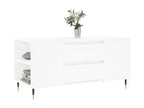 White coffee table 102x44.5x50 cm engineered wood VBAI59320