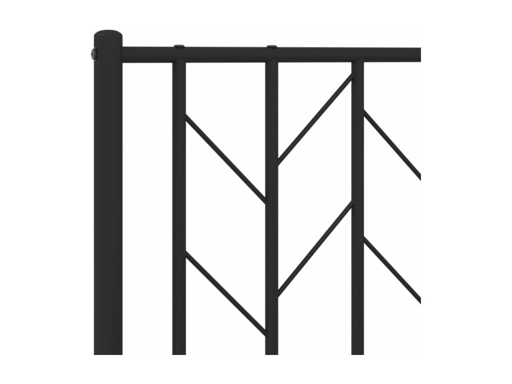 Tête de lit métal noir 140 cm DTNL69746