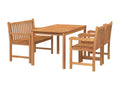Brown wooden dining room set 114x60x90 cm 02 0014273 ZXUL30053