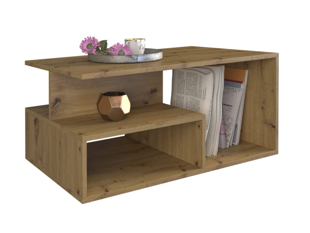 Table basse PRIMO Bois CHÊNE ARTISANAL 90x51x43 JJHL89406