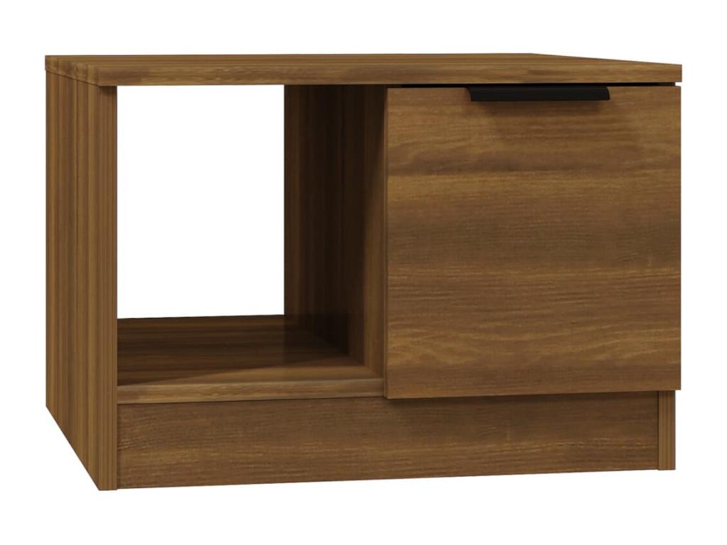 Coffee table, brown oak, 50x50x36 cm, engineered wood, COXX61601