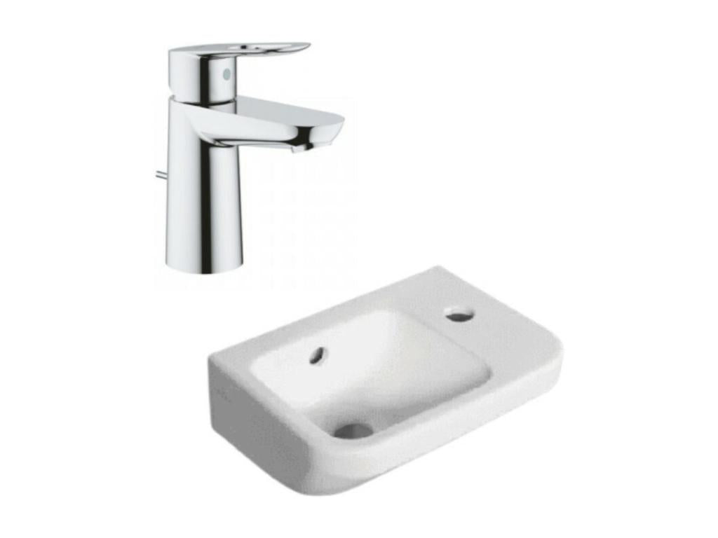 Domopure ET BOCH Architectura washbasin set with Grohe Domopure basin mixer tap, size S, EUDD23611