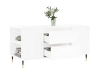 White coffee table 102x44.5x50 cm engineered wood VBAI59320