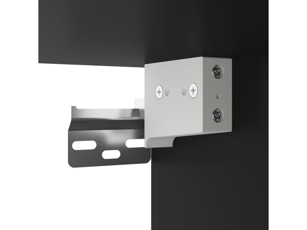 Buffet haut Noir 69.5x34x180 cm Bois d'ingénierie EAHH27210