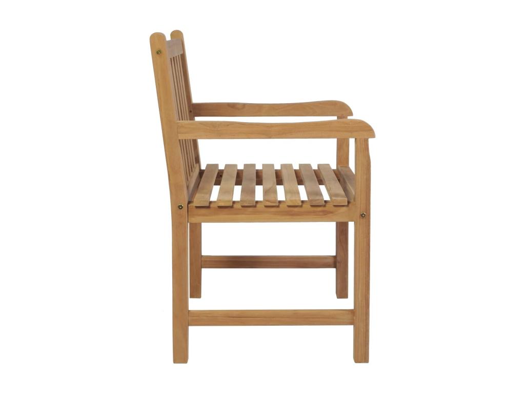 2-piece garden chairs with burgundy cushions, solid teak CJNM60346