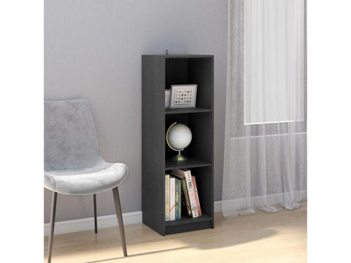 Grey Room Divider/Bookcase 36x33x110 Solid Pine WYIR98010