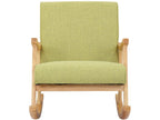 Rocking chair - Fabric / Wood - Light green - Morelia MWJE95909