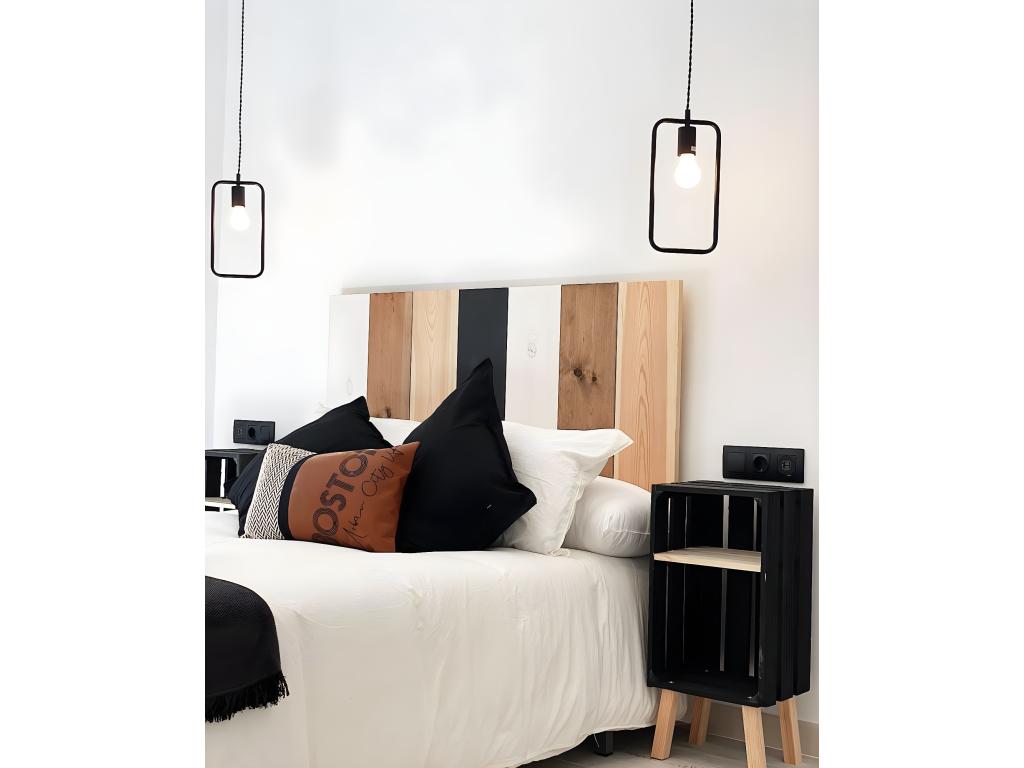 Tête de lit en bois de pin multicolore 200x80cm - Domopure LNXL41960