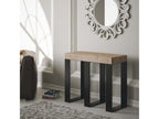 Extendable console table 90x40/300 cm Sintesi Natural Oak with Anthracite frame POLO64967