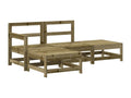 4-piece garden furniture set, impregnated pine wood IYQU68773