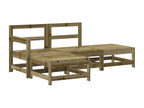 4-piece garden furniture set, impregnated pine wood IYQU68773
