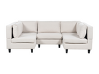 Canapé modulable en forme de U Domopure Tissu Beige clair 5 places Domopureétrique TWLJ51977