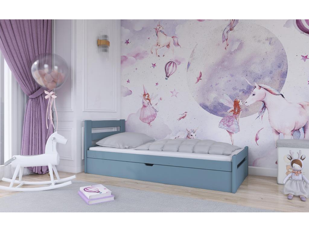 Domopure children's bed KSB004 90x190 cm Gray AIDE30970