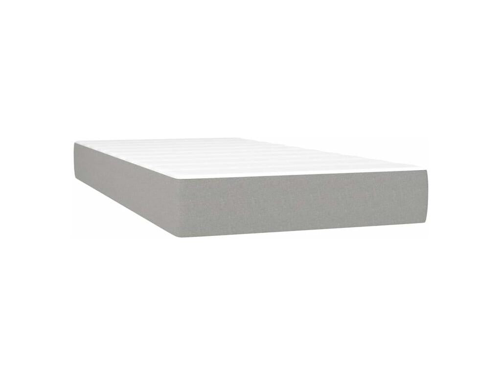Domopure bed base with light grey mattress 200x200 Fabric DWVN33296