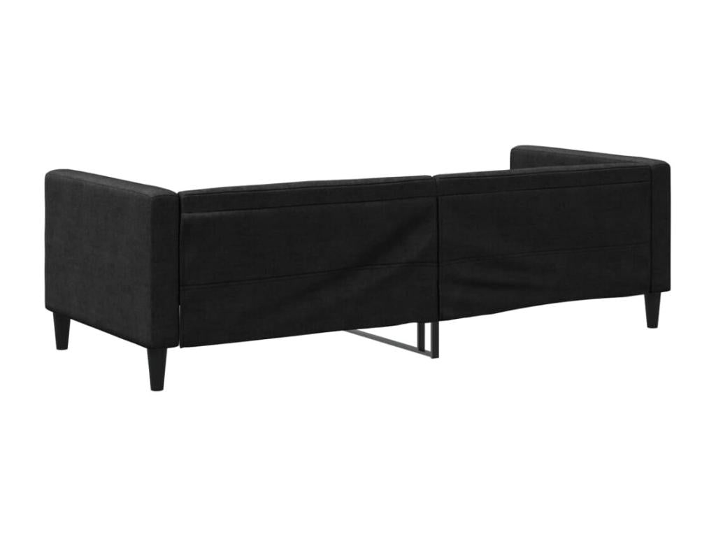 Lit de repos noir 80x200 cm tissu YQIE91214