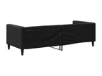 Lit de repos noir 80x200 cm tissu YQIE91214