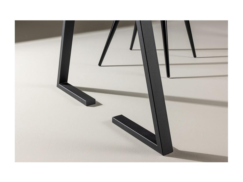 Domopure dining table 90x200 cm black. GEZR12730