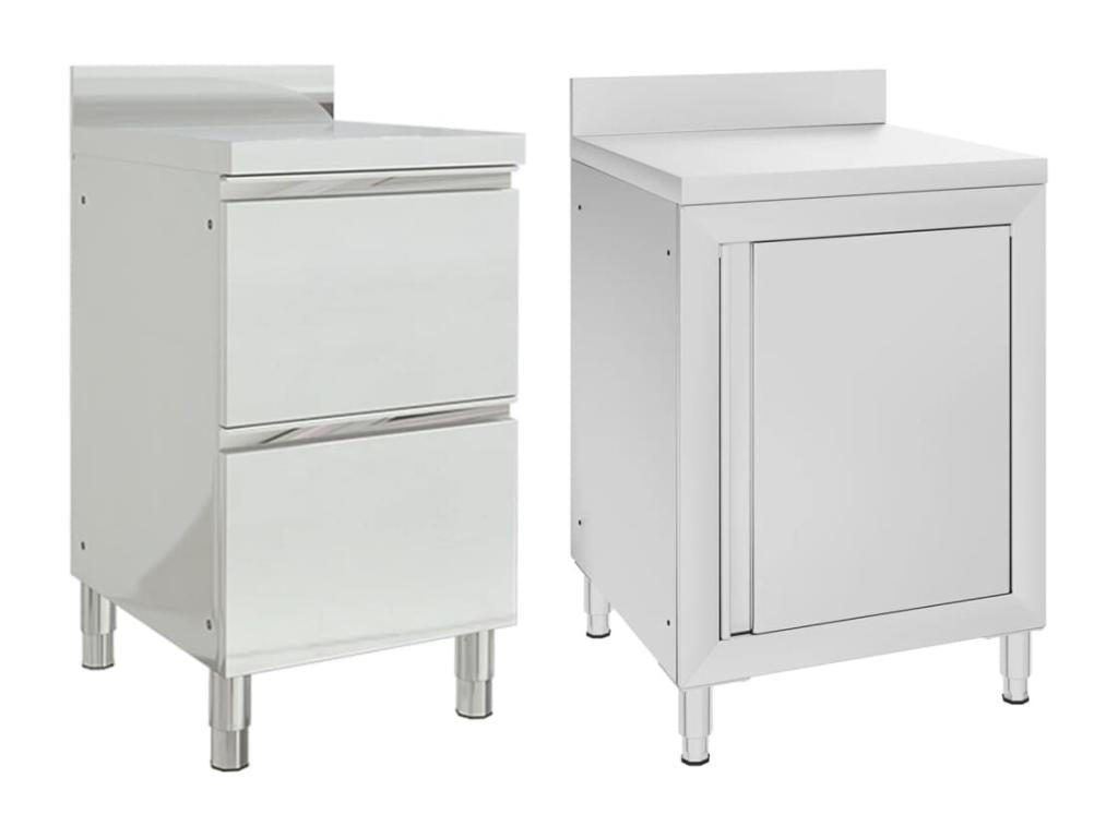 Set of 2 silver cabinets 50x60x95 cm 02 0000005 SPRJ94274
