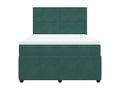 Domopure bed base and mattress, Dark Green 160x200cm Velvet RJXM41600