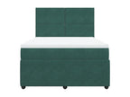 Domopure bed base and mattress, Dark Green 160x200cm Velvet RJXM41600