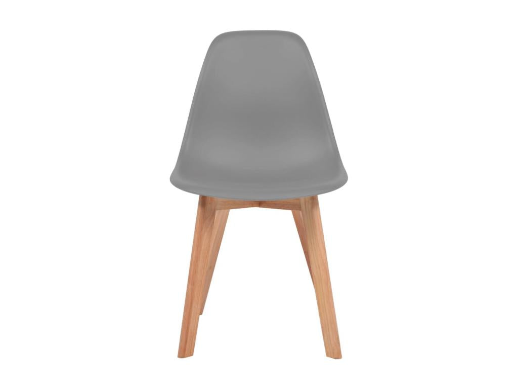 Chaises à manger lot de 2 Gris Plastique LLIE40714
