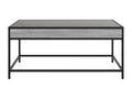 Domopure coffee table with infinity LED, grey, 90x50x41 cm, JYWX34093