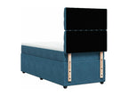 Sommier à Decohaute de lit et matelas Bleu foncé 80x200 cm Velours DFFZ51710