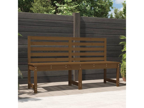 Honey brown garden bench, 157.5 cm, solid pine wood, TKSS96912