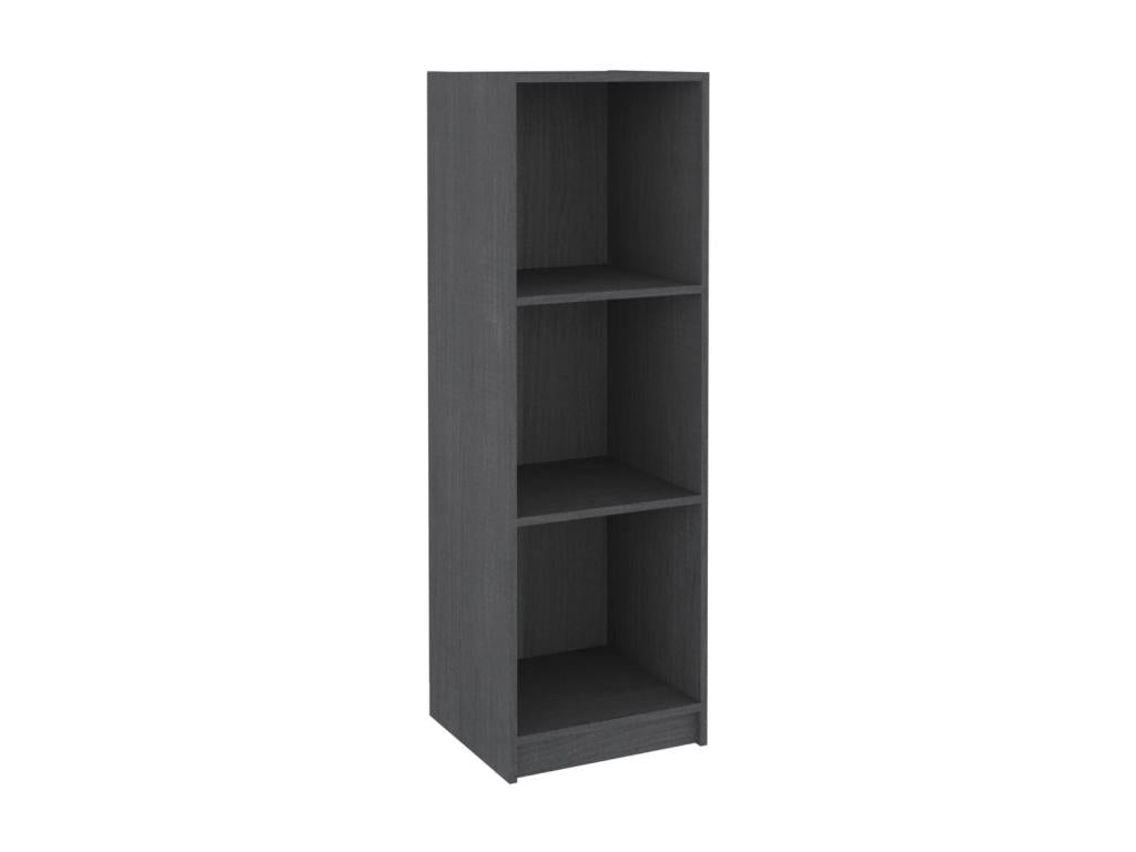 Bibliothèque-Séparateur de pièce Gris 36x33x110 Pin massif WYIR98010