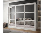 MIROR SLIDING DOOR WARDROBE 200/250/62 3 Doors White REWT59709