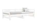 White Sliding Bed 2x 80x200 cm Solid Pine Wood XZJT54153