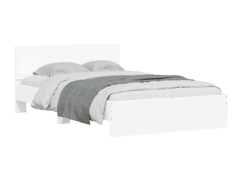 Bed frame with white headboard 120x200 cm HDXR01921
