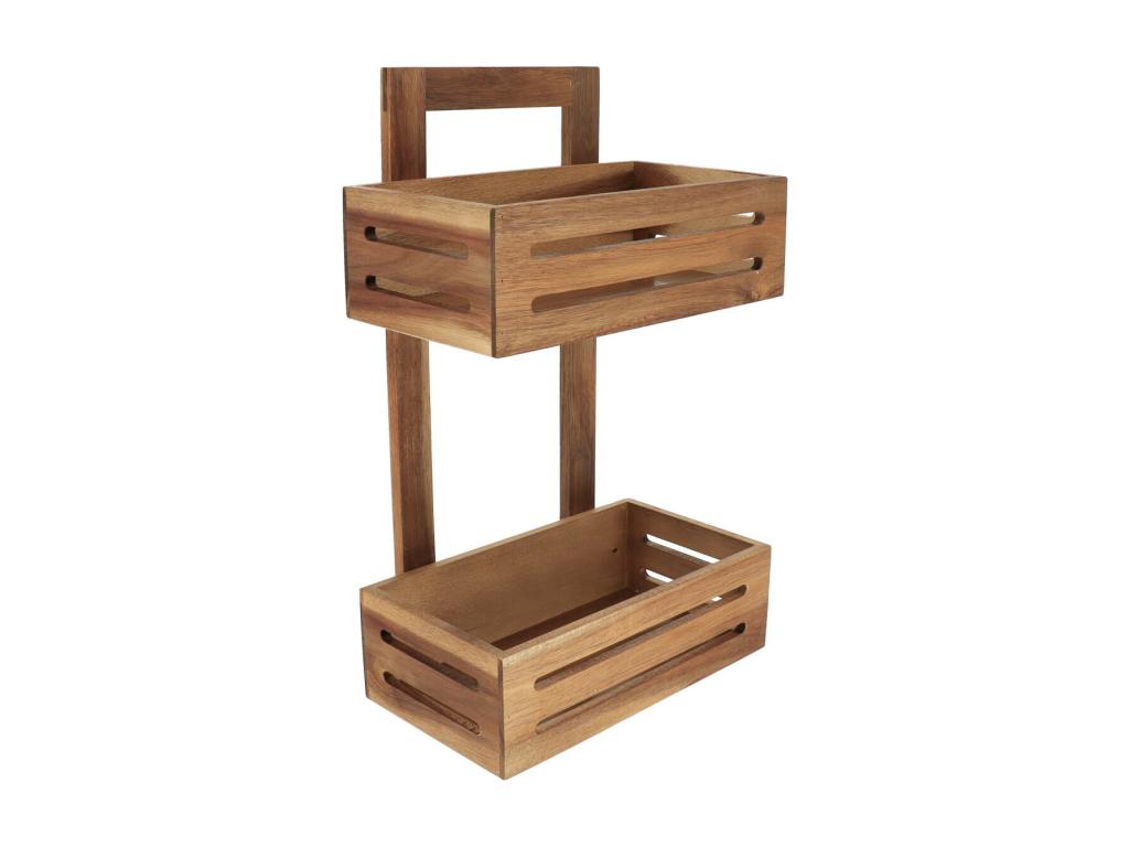 2-Tier Wooden Storage Shelf, H 45.5 cm TKJX14148