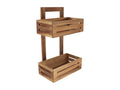 2-Tier Wooden Storage Shelf, H 45.5 cm TKJX14148
