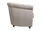 White upholstered armchair 80x80x48/72h OLXN99802