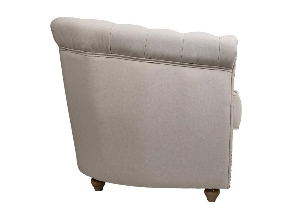 White upholstered armchair 80x80x48/72h OLXN99802
