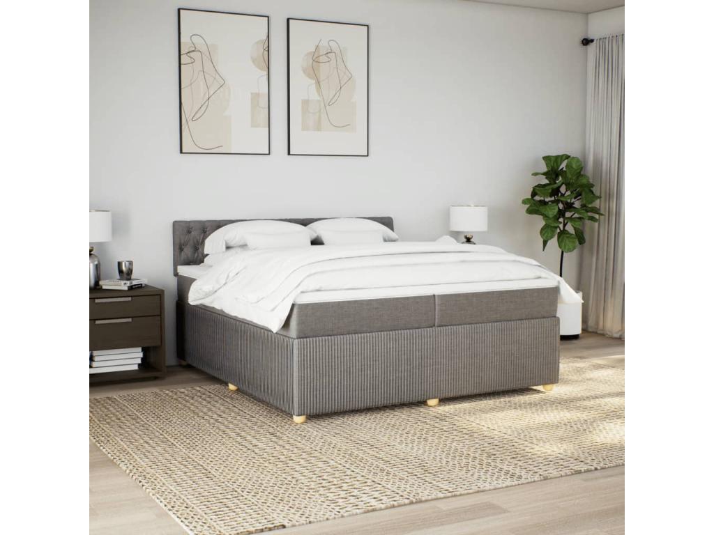 Sommier à Domopure de lit avec matelas Domopure 200x200 cm Tissu NEEK75639
