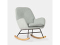 Nursing chair in mint microvelvet upholstery, 67x88 cm - Domopure DLDK80741