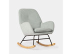 Nursing chair in mint microvelvet upholstery, 67x88 cm - Domopure DLDK80741