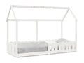 Children's bed frame in the shape of a house, 80x200cm, solid pine wood XPAF99310