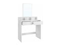 White dressing table with 1 mirror and 2 drawers - W80 x H140 cm MZAN52896
