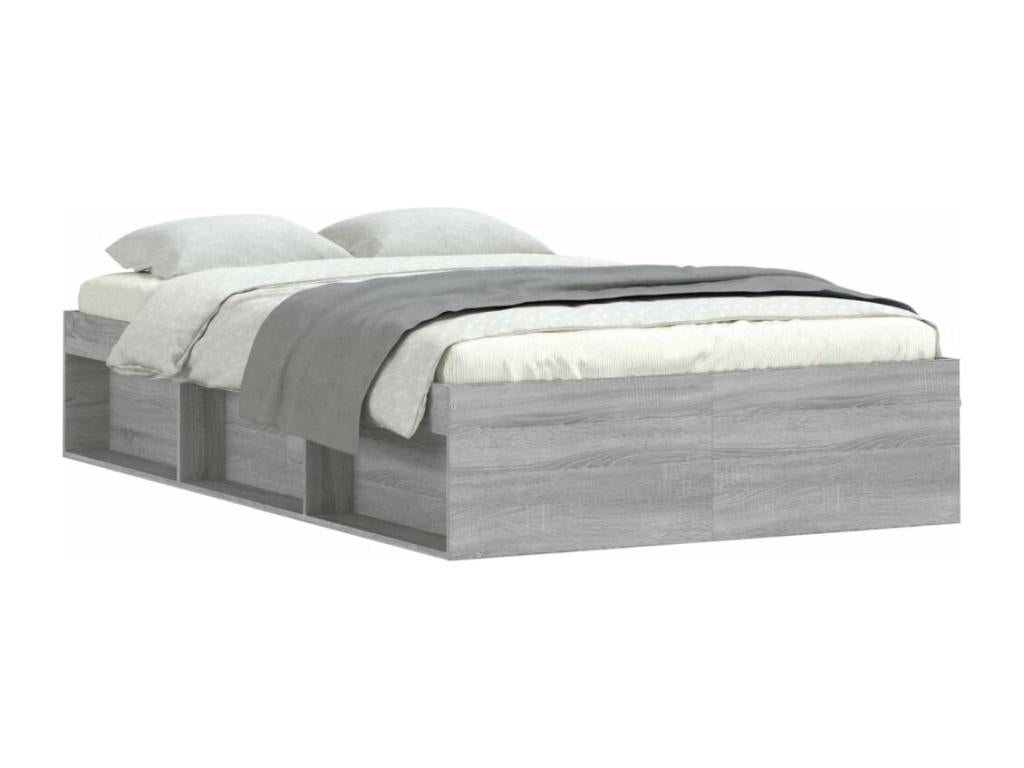 Cadre de lit sans matelas Decohaute gris 120x200 cm MHNK63154