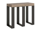 Extendable console table 90x40/300 cm Sintesi Natural Oak with Anthracite frame POLO64967