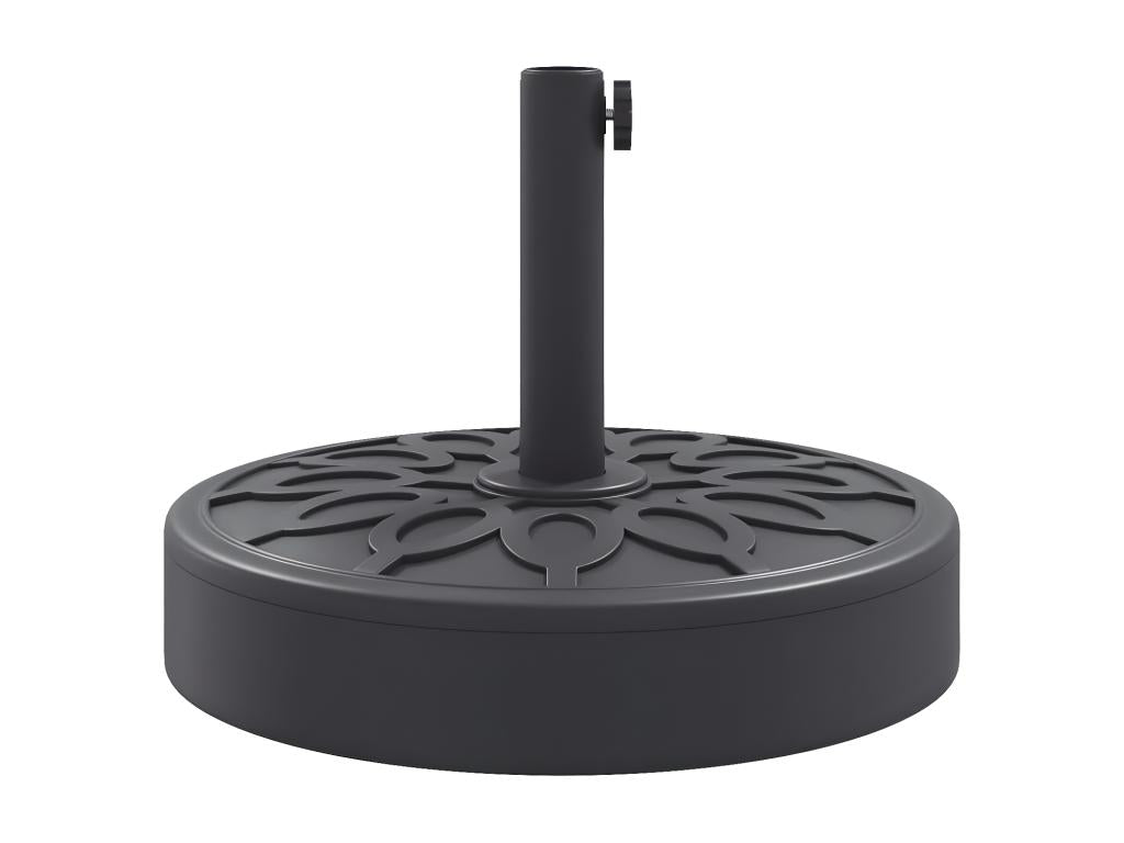 Domopure Premium - Parasol base for 38/48 mm poles, 25 kg, round, RRAH05106
