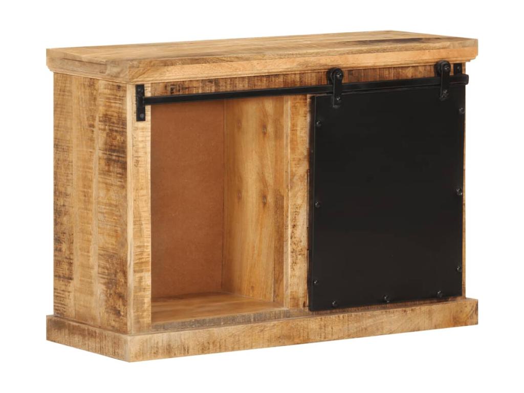 Buffet 80x30x55 cm bois de manguier brut massif UKUE24650