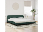 Bed with dark green mattress 200x200 cm velvet GMGG40332