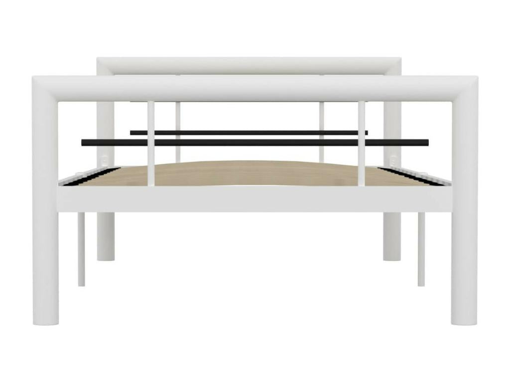 Black and white metal bed 100x200 XDFG76691