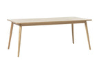 Decohaute - Extendable dining table for 8 to 10 people in wood, 190-280x90cm - Light wood DMHZ22050