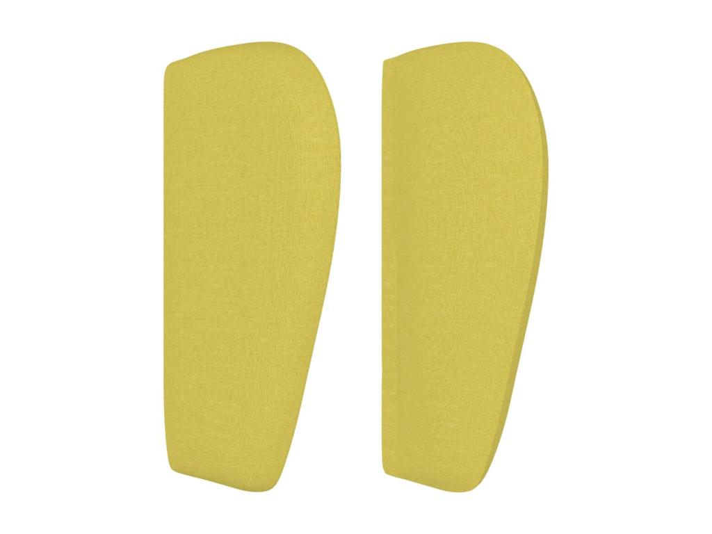 Tête de lit avec oreilles Vert 147x23x78/88 cm Tissu XKIQ49500